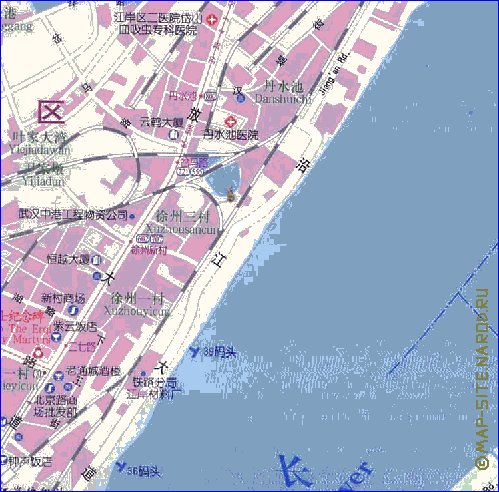 mapa de Wuhan