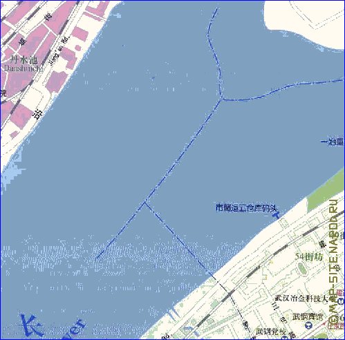 mapa de Wuhan