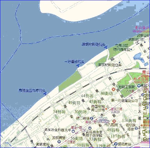 mapa de Wuhan