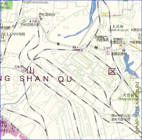 mapa de Wuhan