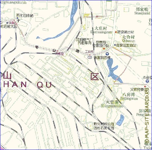 mapa de Wuhan