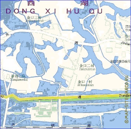 mapa de Wuhan