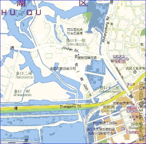 mapa de Wuhan