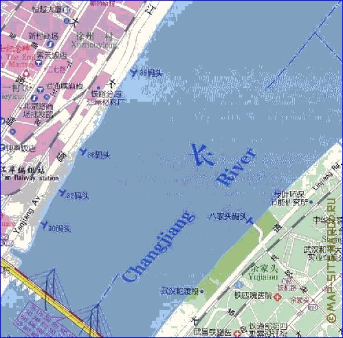 mapa de Wuhan