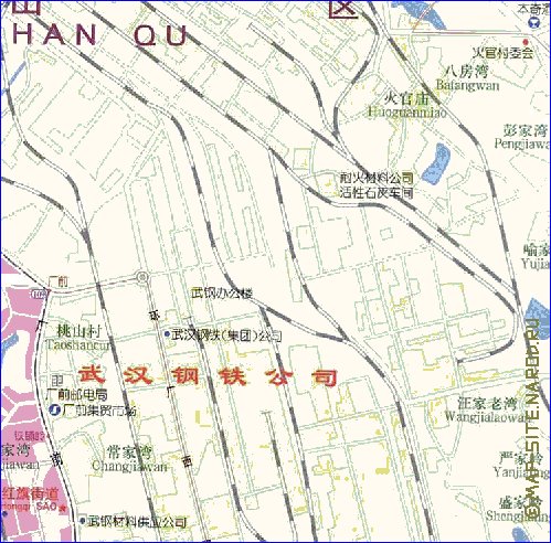 mapa de Wuhan