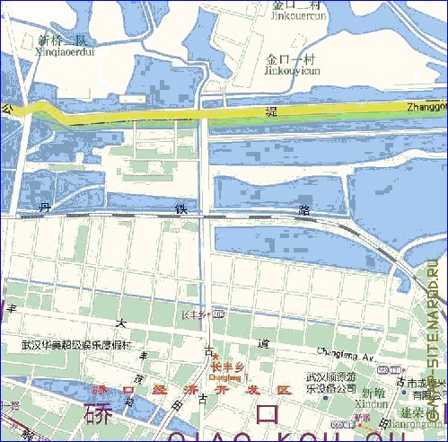 mapa de Wuhan