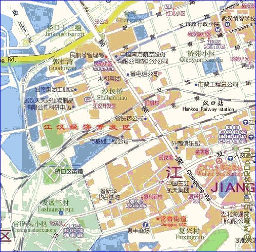 mapa de Wuhan