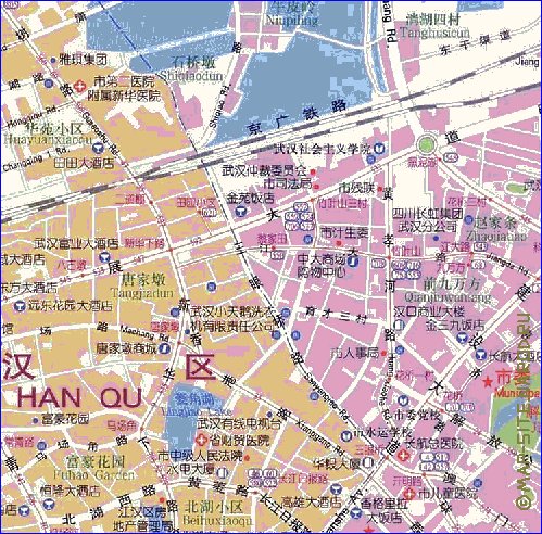 mapa de Wuhan