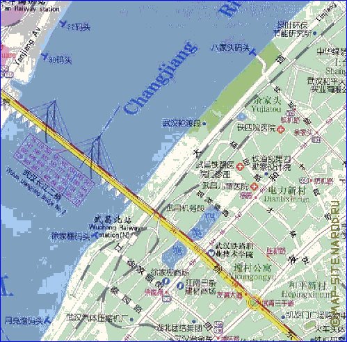 mapa de Wuhan