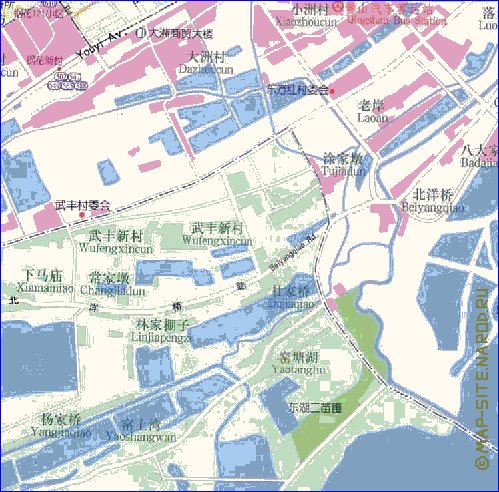 mapa de Wuhan