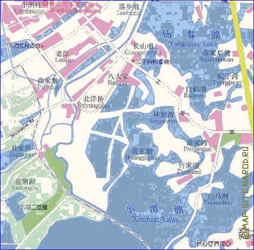 mapa de Wuhan