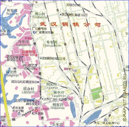 mapa de Wuhan