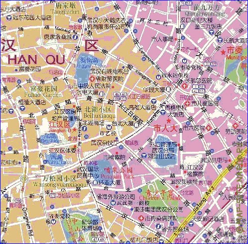 mapa de Wuhan