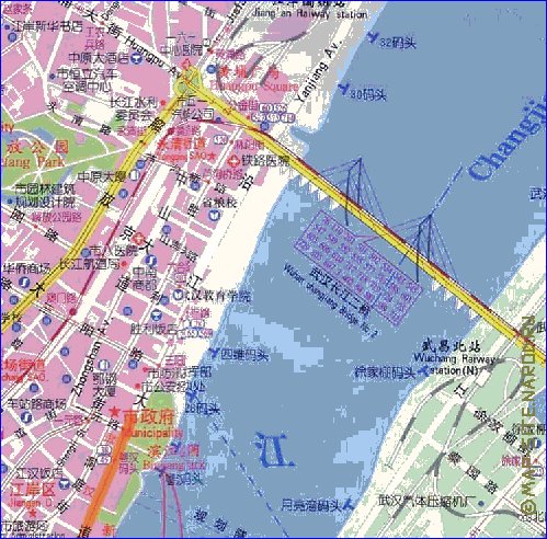 mapa de Wuhan