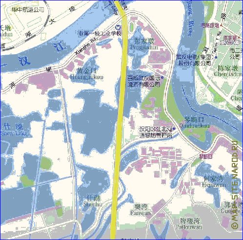 mapa de Wuhan