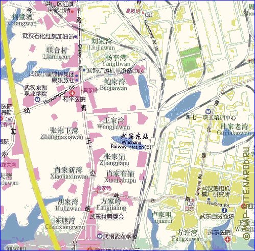 mapa de Wuhan