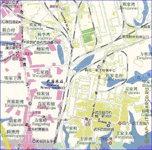 mapa de Wuhan