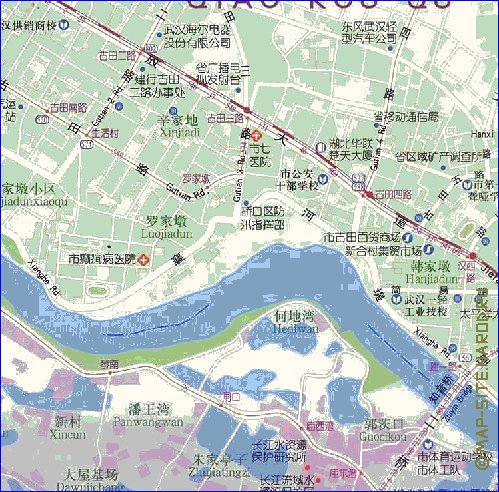 mapa de Wuhan