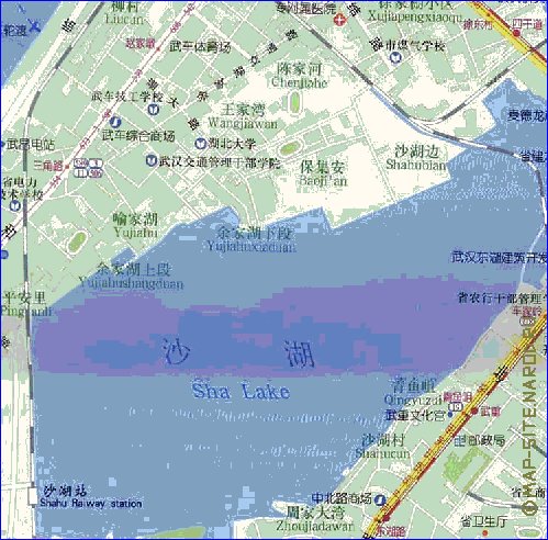 mapa de Wuhan