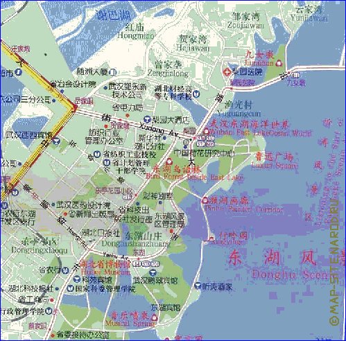 mapa de Wuhan