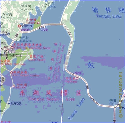 mapa de Wuhan