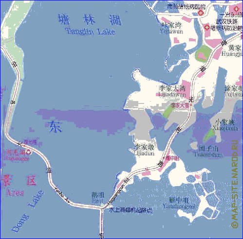 mapa de Wuhan