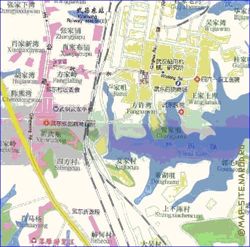 mapa de Wuhan