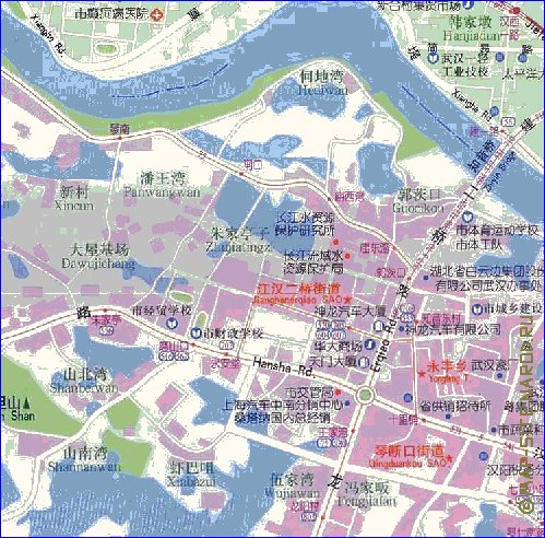 mapa de Wuhan