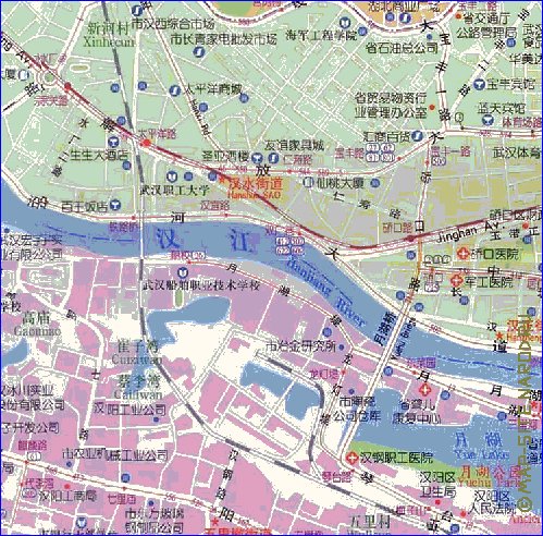 mapa de Wuhan