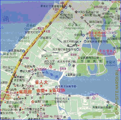 mapa de Wuhan