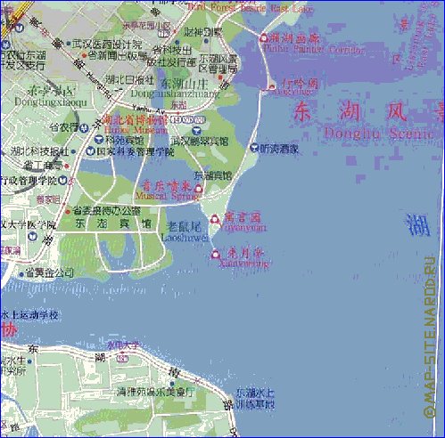 mapa de Wuhan