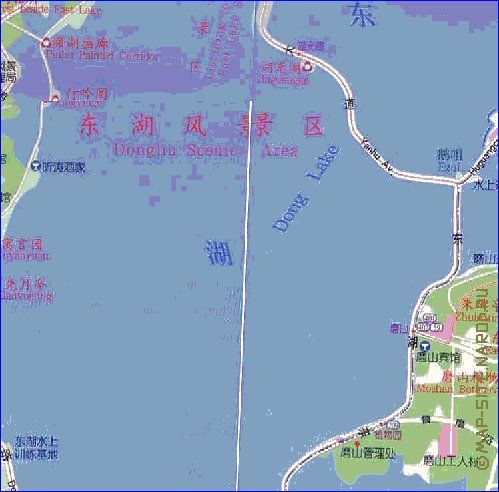 mapa de Wuhan