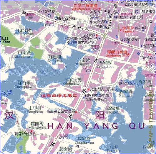 mapa de Wuhan