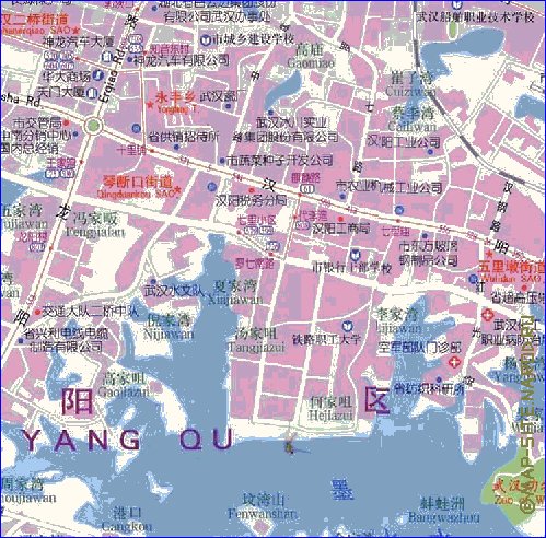 mapa de Wuhan