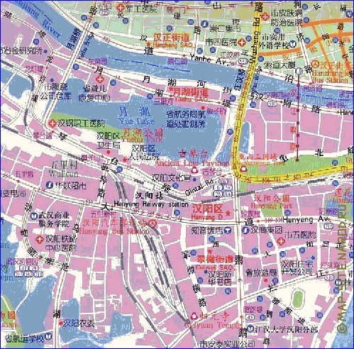 mapa de Wuhan