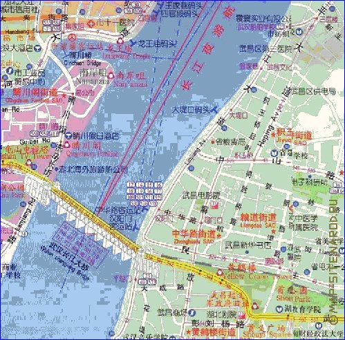 mapa de Wuhan