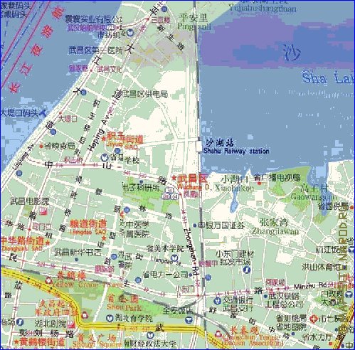 mapa de Wuhan