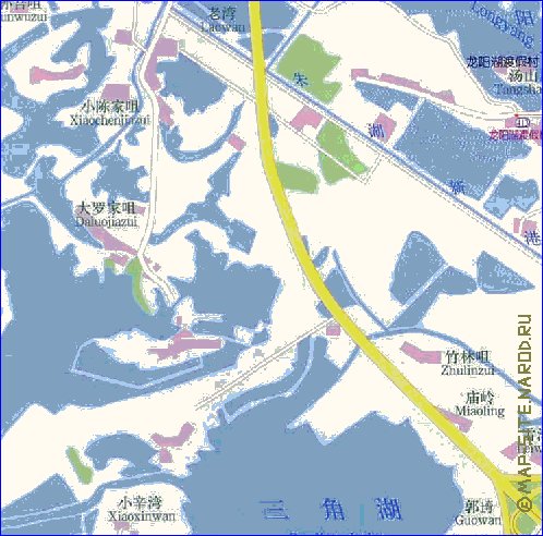 mapa de Wuhan