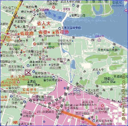 mapa de Wuhan