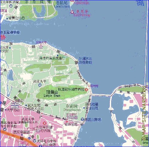 mapa de Wuhan