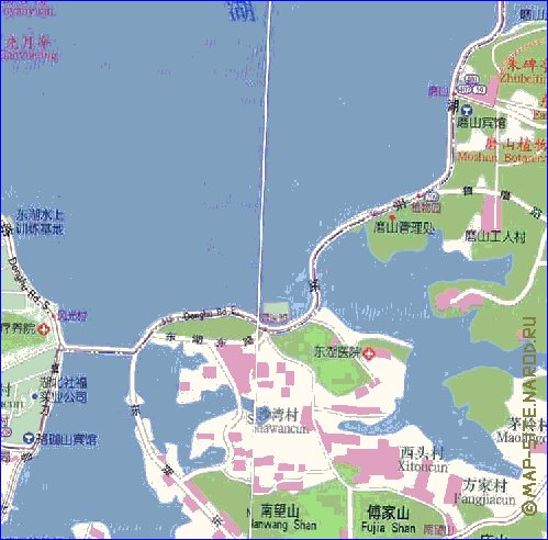 mapa de Wuhan