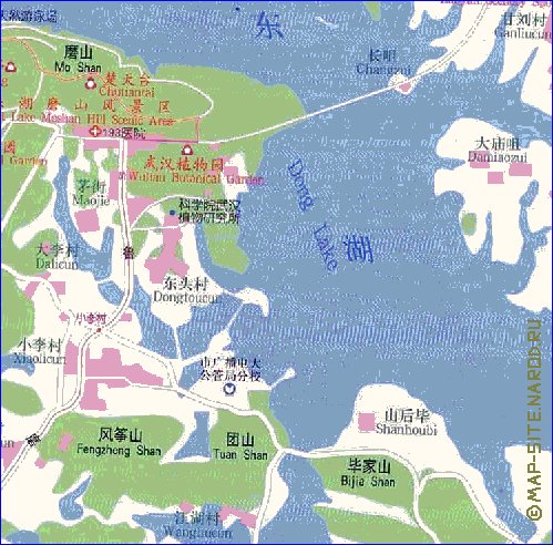 mapa de Wuhan