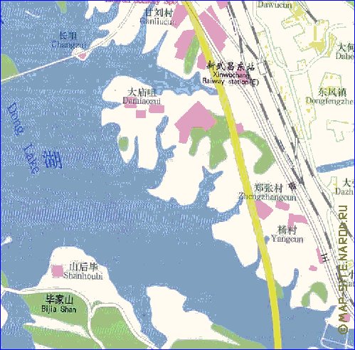 mapa de Wuhan