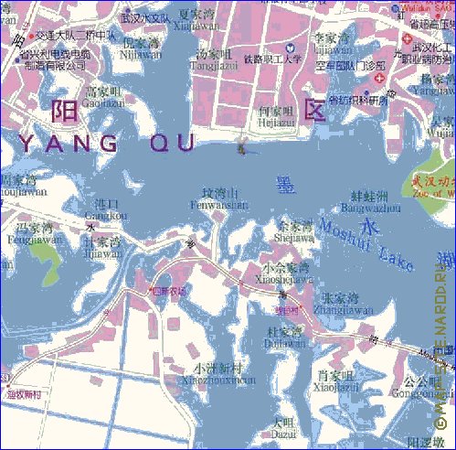 mapa de Wuhan