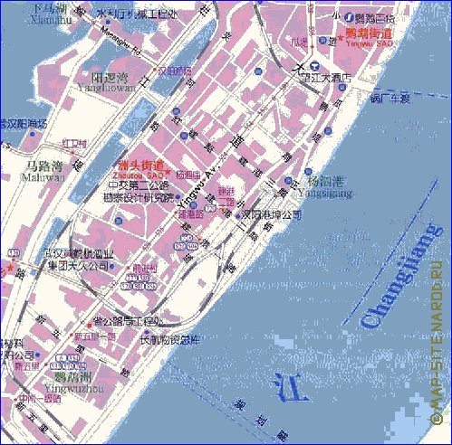 mapa de Wuhan