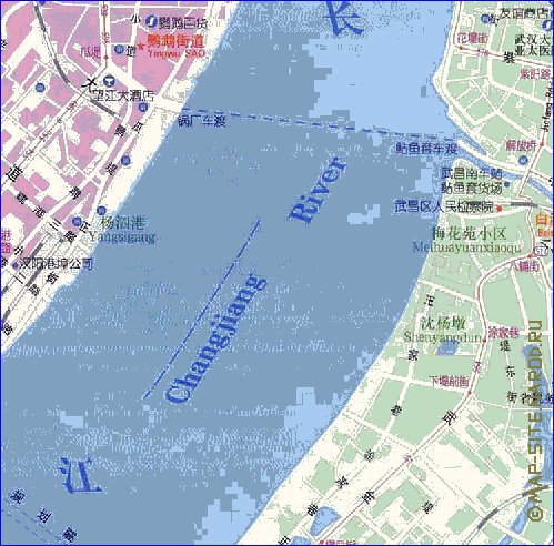 mapa de Wuhan