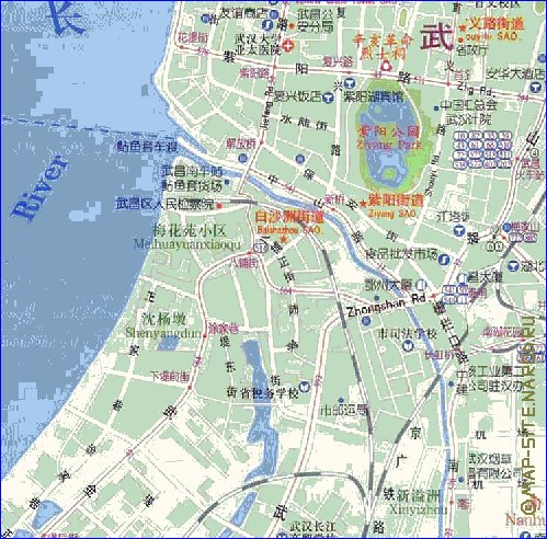 mapa de Wuhan