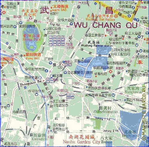 mapa de Wuhan