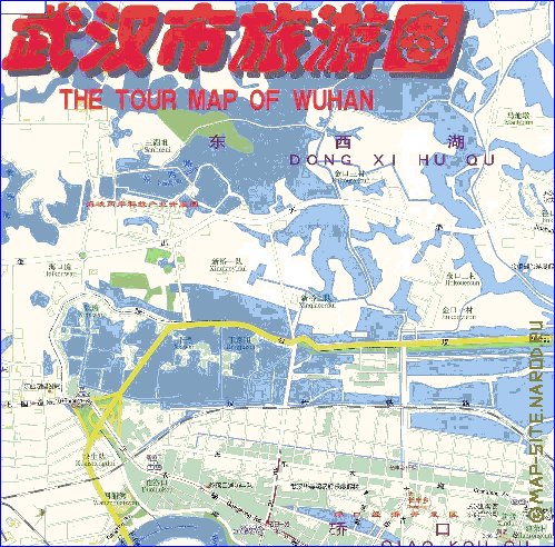 mapa de Wuhan