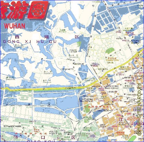 mapa de Wuhan